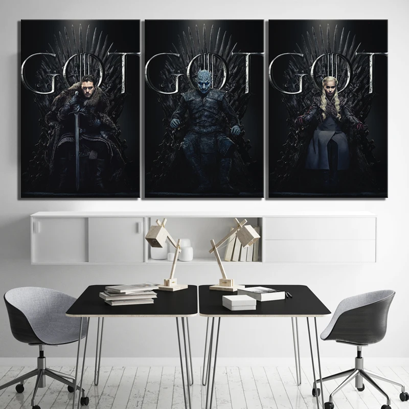3 Piece Game of Thrones Movie Poster diamond Paintings Night's King Jon Snow Daenerys Targaryen full diamond embroidery
3 Piece Game of Thrones Movie Poster diamond Paintings Night's King Jon Snow Daenerys Targaryen full diamond embroidery