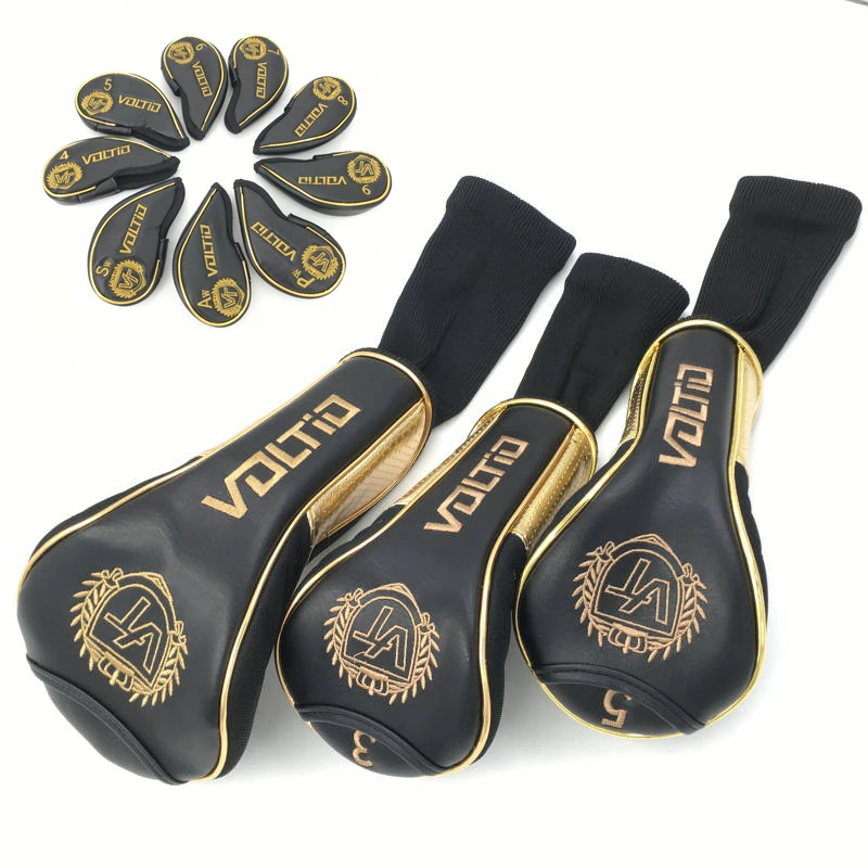 

New Katana Voltio Head Cover PU Leather Complete Set Golf Clubs HeadCovers For Driver Fairway Woods Irons