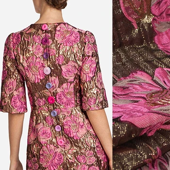 Pink Floral Jacquard Acrylic Polyester Brocade Fabric for Autumn Winter Dress Shirt Jacket 140CM Wide 260G/M Weight DE618
Pink Floral Jacquard Acrylic Polyester Brocade Fabric for Autumn Winter Dress Shirt Jacket 140CM Wide 260G/M Weight DE618