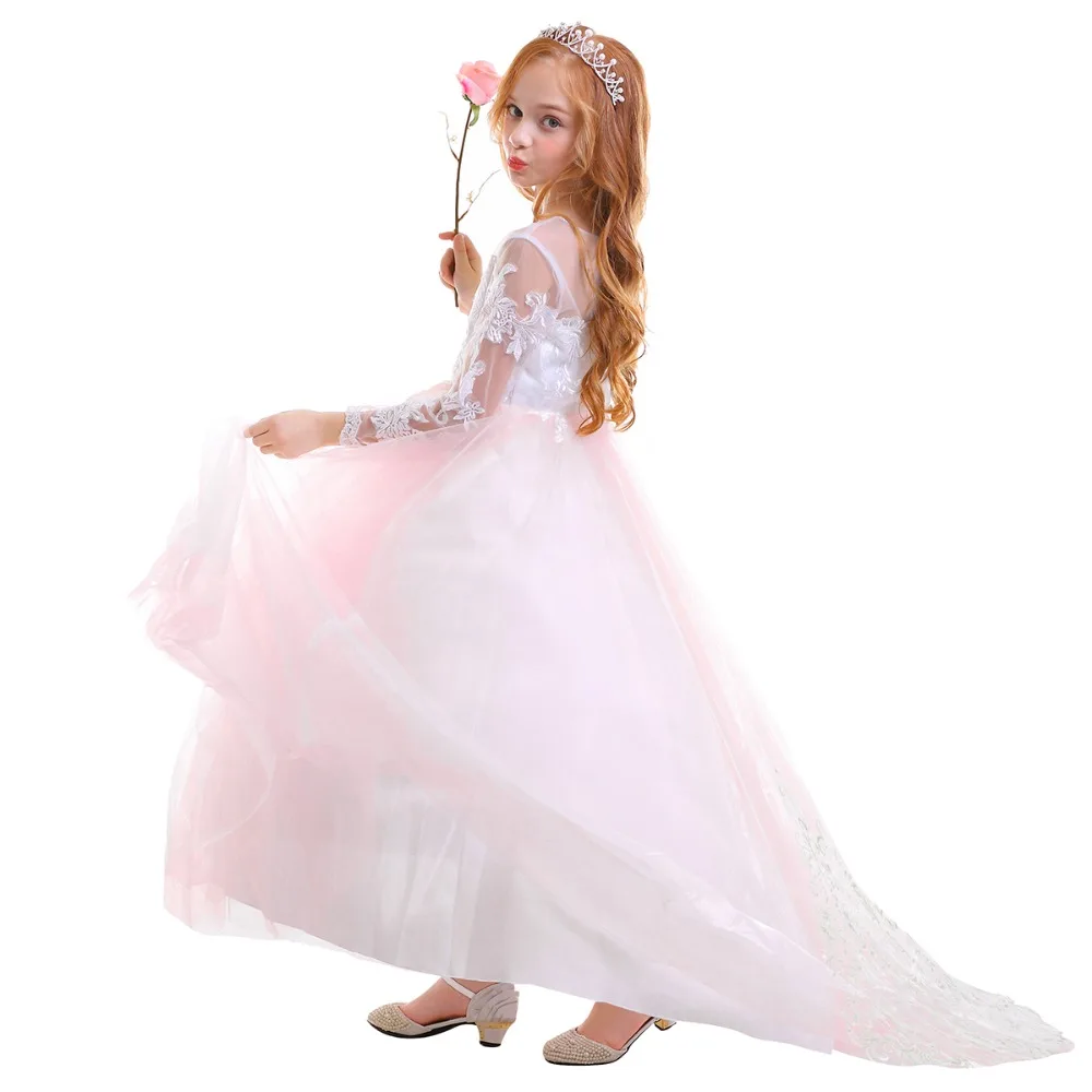 Vintage Baby Kid Girls Dress Trailing Long Princess Dress Winter Long Sleeve High Waist Wedding Party Bridesmaid Kids dresses
Vintage Baby Kid Girls Dress Trailing Long Princess Dress Winter Long Sleeve High Waist Wedding Party Bridesmaid Kids dresses