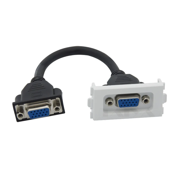 Разъем vga с разъемом Женский Кабель настенная пластина поддержка DIY VGA |