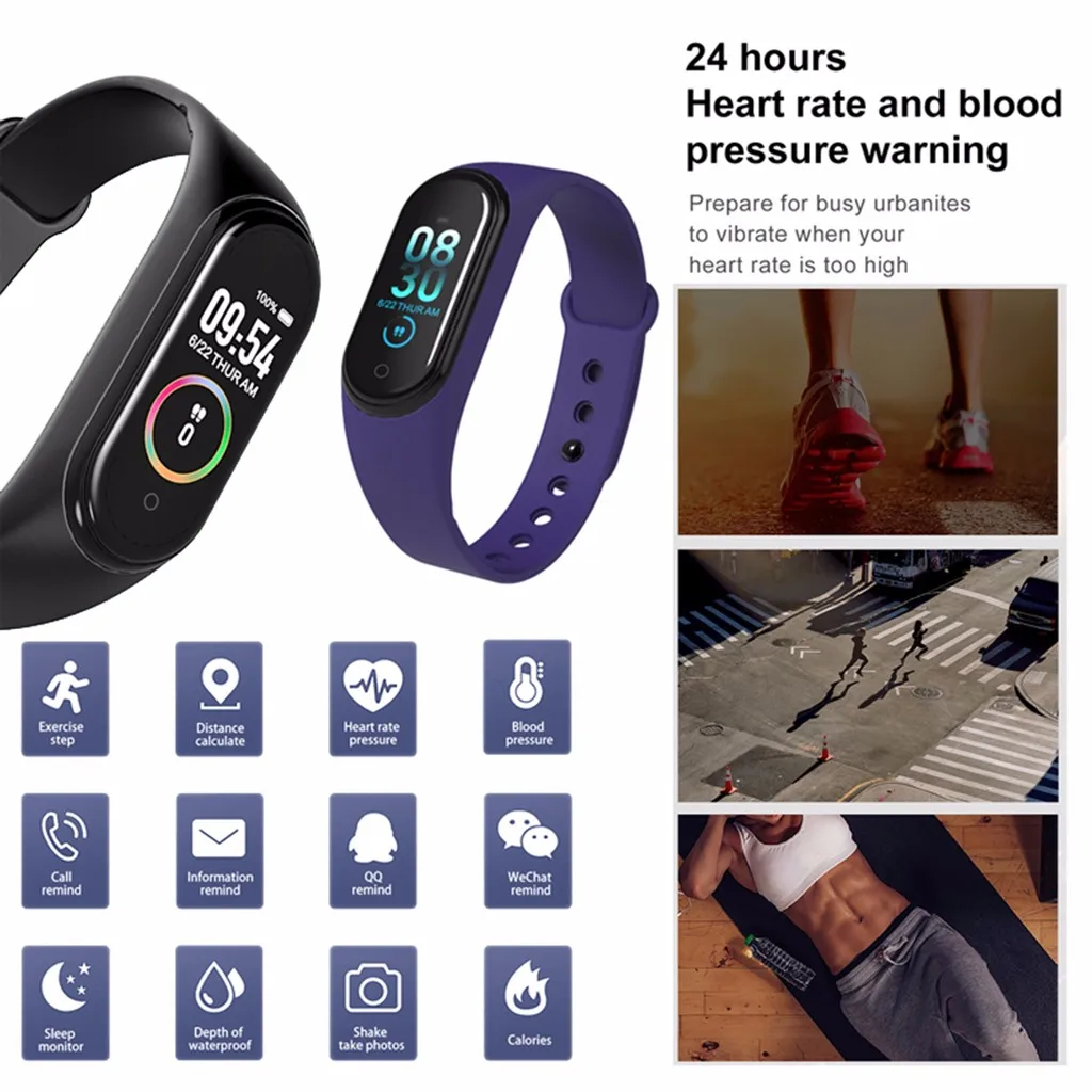 Free Shipping Hot Sale M4 Waterproof Sports Watch Smart Bracelet Heart Rate Activity Blood Pressure Purchasing
Free Shipping Hot Sale M4 Waterproof Sports Watch Smart Bracelet Heart Rate Activity Blood Pressure Purchasing