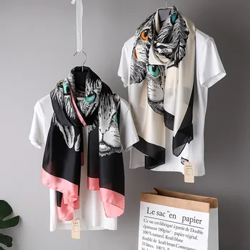 Ladies scarves 2019 spring fashions silk scarf cat scarf Women 's Tiger animal print shawl chiffon hijab summer satin scarf 068
Ladies scarves 2019 spring fashions silk scarf cat scarf Women 's Tiger animal print shawl chiffon hijab summer satin scarf 068