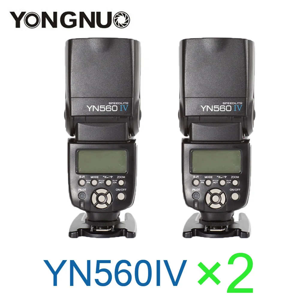 2 Pcs YONGNUO YN560 IV YN560IV Universal Wireless Master Slave Flash Speedlite for Nikon Canon Olympus Pentax DSLR Camera
2 Pcs YONGNUO YN560 IV YN560IV Universal Wireless Master Slave Flash Speedlite for Nikon Canon Olympus Pentax DSLR Camera