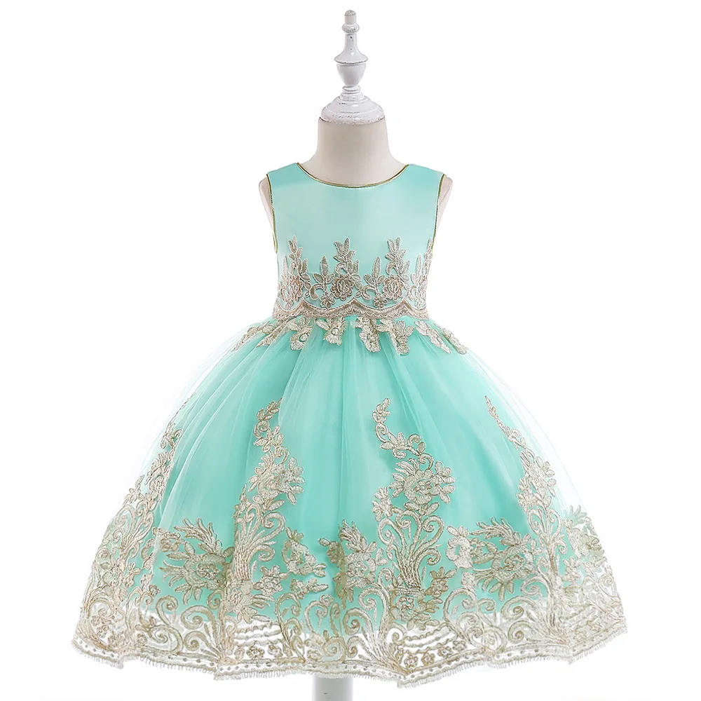 Gold Embroidery Flower Girl Dresses for Wedding Ball Gown Kids Pageant Dress Birthday Costume Princess Dress 3-10 Years B372
Gold Embroidery Flower Girl Dresses for Wedding Ball Gown Kids Pageant Dress Birthday Costume Princess Dress 3-10 Years B372