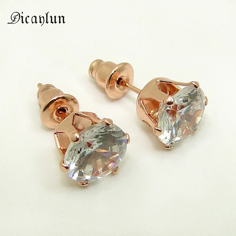 DICAYLUN 316L Stainless Steel AAA Zircon Stud Earrings Round Surgical Steel Ear Piercing Jewelry Fashion Earing Women Girl Gifts
DICAYLUN 316L Stainless Steel AAA Zircon Stud Earrings Round Surgical Steel Ear Piercing Jewelry Fashion Earing Women Girl Gifts