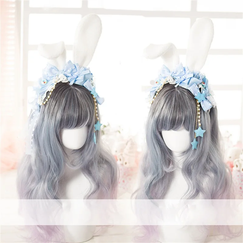 Japanese Harajuku Style Sweet Lolita Handmade Bunny Ears Headwear Cosplay Bow Tassel Stars Hairpin Headband Party Accessories
Japanese Harajuku Style Sweet Lolita Handmade Bunny Ears Headwear Cosplay Bow Tassel Stars Hairpin Headband Party Accessories