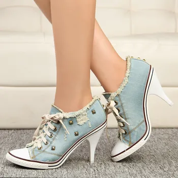 Women Pumps Denim Gladiator High Heels Rivets Studded Women Platform Pumps Feamle Casual Shoes Woman Stiletto
Women Pumps Denim Gladiator High Heels Rivets Studded Women Platform Pumps Feamle Casual Shoes Woman Stiletto