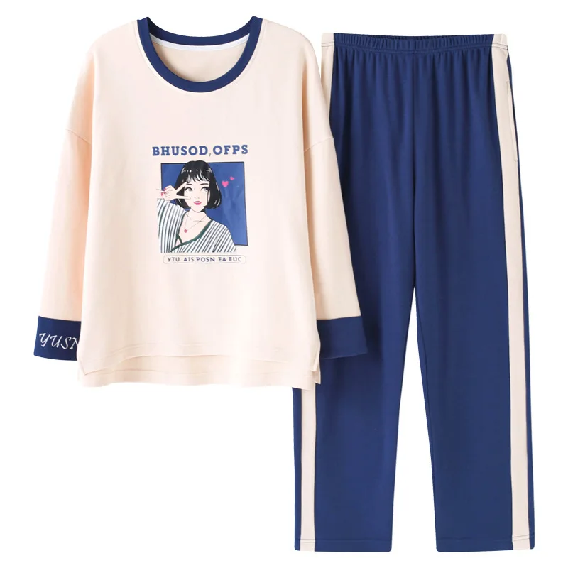 Autumn Winter Cotton Women Pajama Sets New Cute Sweet Long Sleeve Pajamas Pijama Home wear Casual Plus Size Women Sleepwear Suit
Autumn Winter Cotton Women Pajama Sets New Cute Sweet Long Sleeve Pajamas Pijama Home wear Casual Plus Size Women Sleepwear Suit