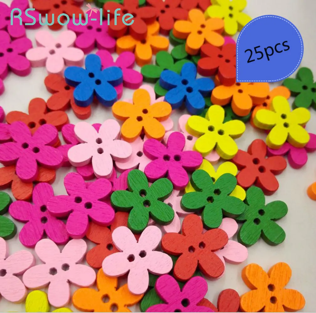 25pcs Buttons For Clothing DIY Flowers Wooden Buttons Children's Handmade Wooden Buttons Decoration For Clothing Sewing Supplies
25pcs Buttons For Clothing DIY Flowers Wooden Buttons Children's Handmade Wooden Buttons Decoration For Clothing Sewing Supplies