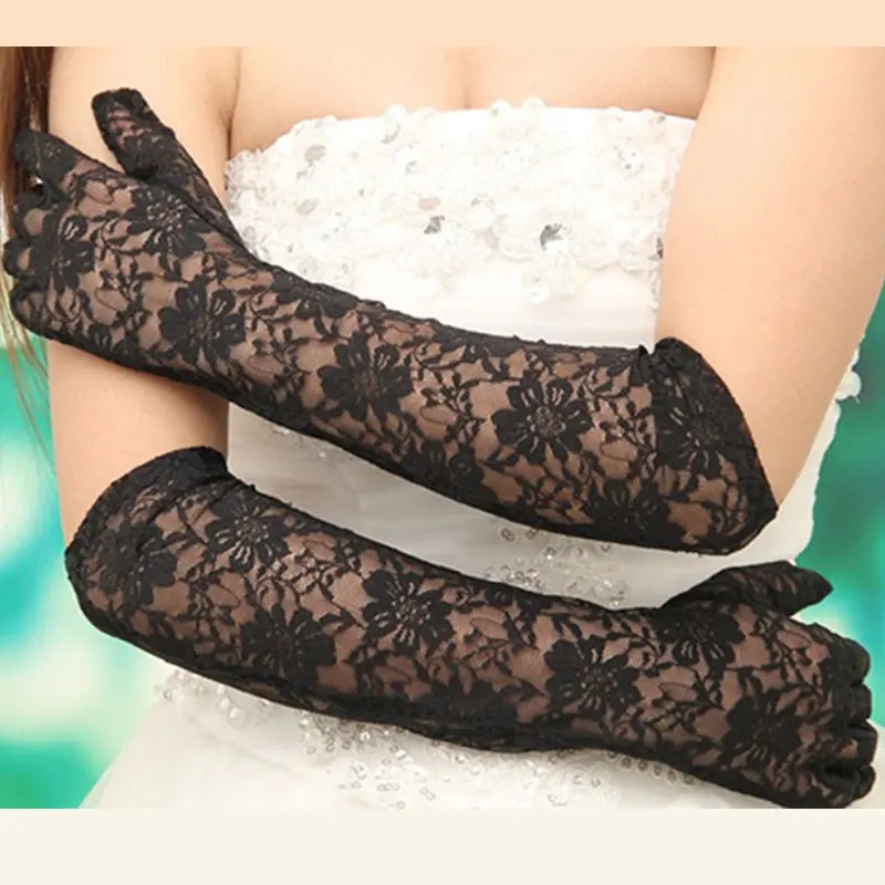 Sexy long gloves women black red white floral knitted lace gloves mittens lace gloves for formal party or club
Sexy long gloves women black red white floral knitted lace gloves mittens lace gloves for formal party or club