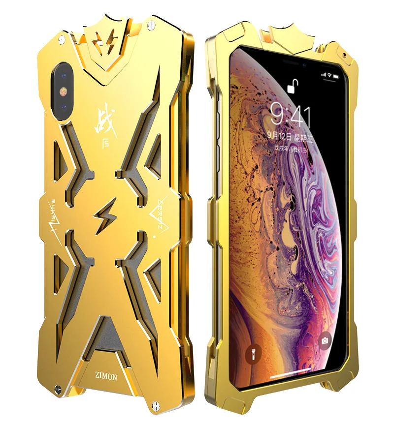 Zimon Armor I Metal Powerful Case for Iphone Xs Xr 6.1" Shockproof CNC Anodized Aluminum Cover Case For Iphone Xs Max 6.5"Fundas
Zimon Armor I Metal Powerful Case for Iphone Xs Xr 6.1" Shockproof CNC Anodized Aluminum Cover Case For Iphone Xs Max 6.5"Fundas