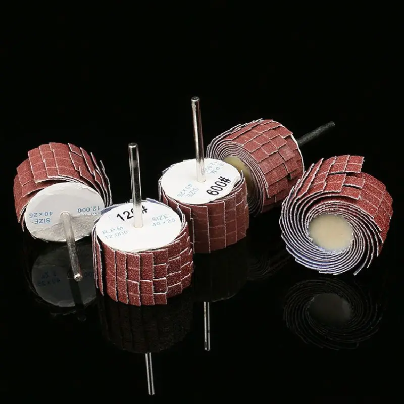 3mm Shank 80-600 Grit Shutter Wheel Emery Cloth Polishing Grinding Wheel Surface Relief Carving Woodworking Metal Plastic Polish
3mm Shank 80-600 Grit Shutter Wheel Emery Cloth Polishing Grinding Wheel Surface Relief Carving Woodworking Metal Plastic Polish