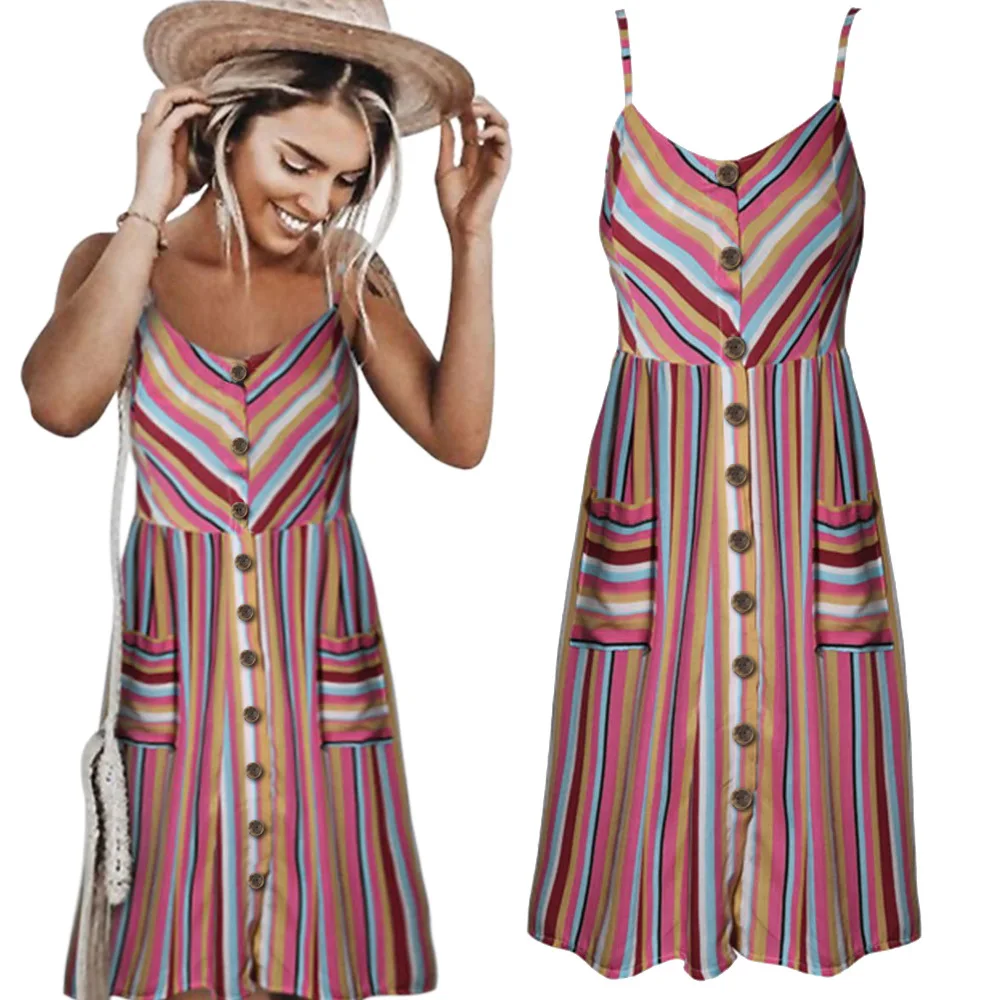 Women Dress Sunflower Pineapple Printed Buttons Backless Sexy Summer Dress Dresses A-Line Casual Spaghetti Strap Dress Elegant
Women Dress Sunflower Pineapple Printed Buttons Backless Sexy Summer Dress Dresses A-Line Casual Spaghetti Strap Dress Elegant