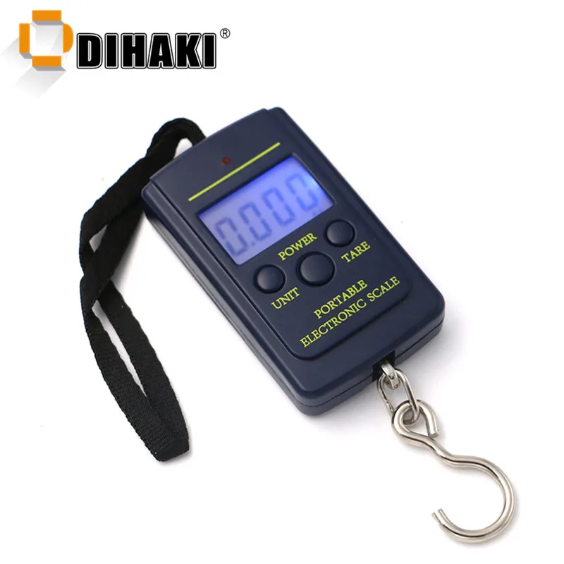 

Mini Pocket Weight Electronic Digital Scale 20g-40kg Portable Fishing Hook Hanging Luggage Weight Balance Steelyard Scales