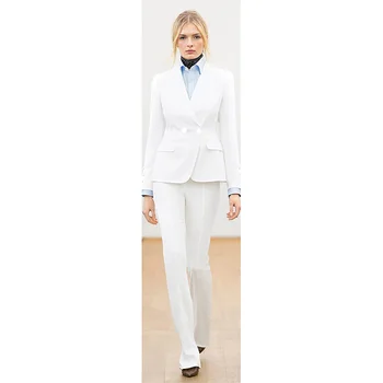 Jacket+Pants Women Business Suits White Long Sleeve Slim Female Office Uniform Ladies Formal Trouser Suit Blazer
Jacket+Pants Women Business Suits White Long Sleeve Slim Female Office Uniform Ladies Formal Trouser Suit Blazer