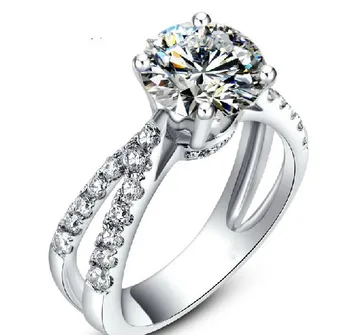 New Design 1.5Ct NSCD lovely Diamond Bridal Wedding Rings White Gold Cover Genuine Sterling Silver Perfect Jewelry Gift
New Design 1.5Ct NSCD lovely Diamond Bridal Wedding Rings White Gold Cover Genuine Sterling Silver Perfect Jewelry Gift