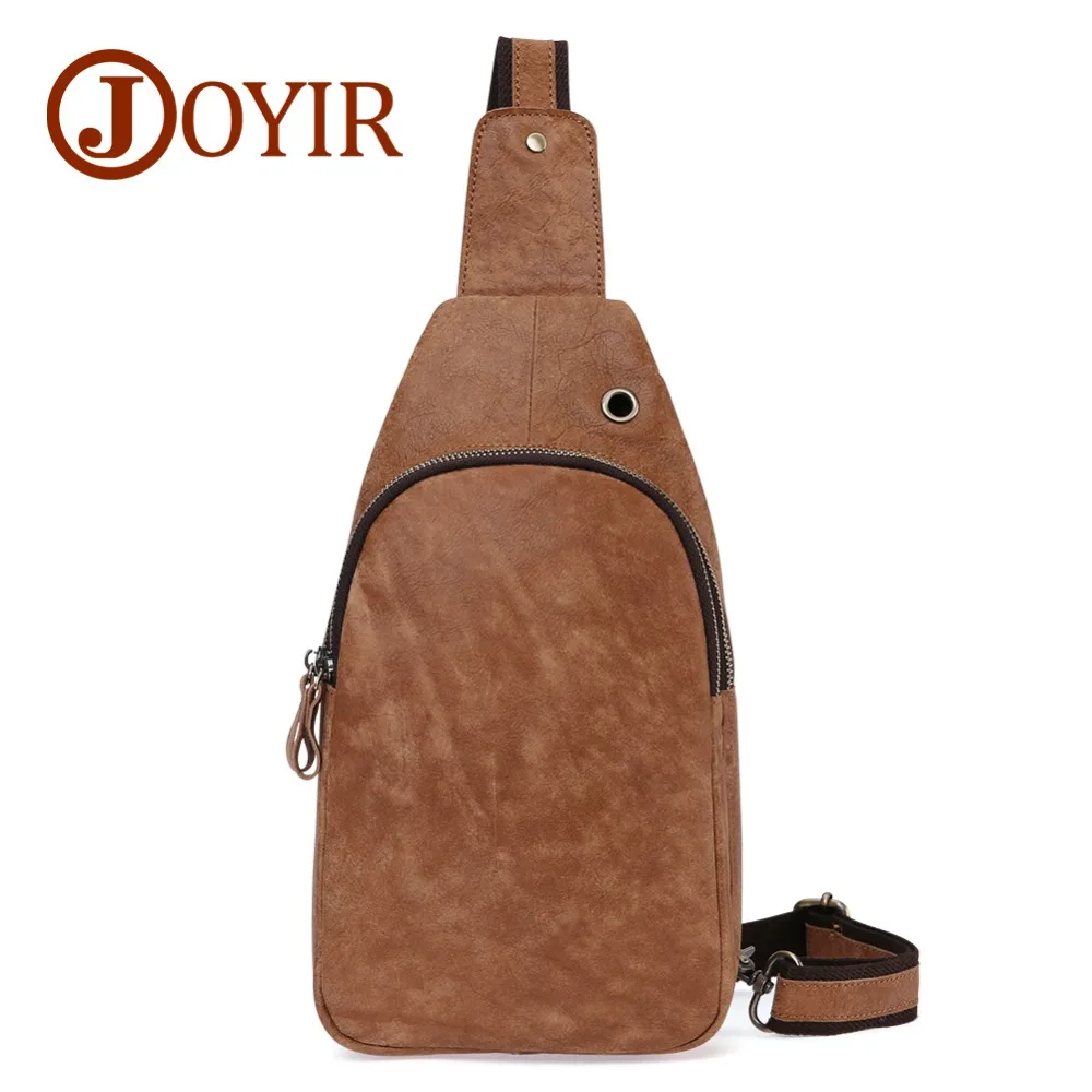 JOYIR Fashion Genuine Leather Chest Bag For Men Vintage Casual Men's Messenger Bag Multi-function Men's bag With Earphone Hole
JOYIR Fashion Genuine Leather Chest Bag For Men Vintage Casual Men's Messenger Bag Multi-function Men's bag With Earphone Hole