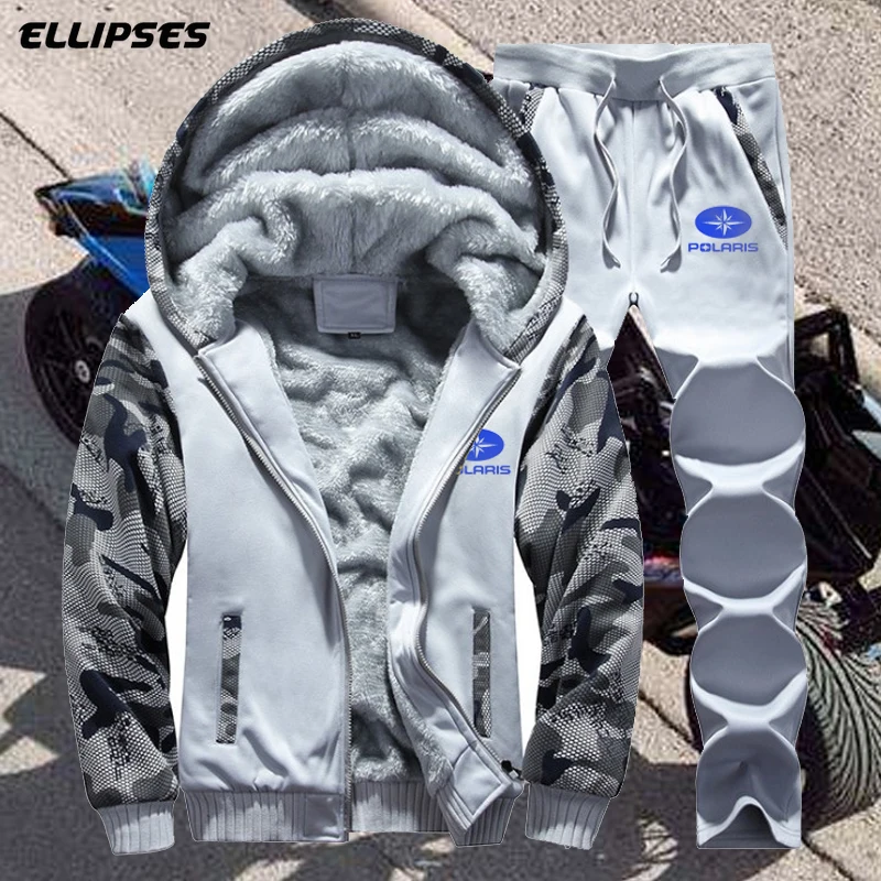 Autumn and Winter New Polaris Logo Men's Camouflage Suit Leisure Sportswear Coat Male Thicken Tracksuit 2PC Jacket+Pant Men
Autumn and Winter New Polaris Logo Men's Camouflage Suit Leisure Sportswear Coat Male Thicken Tracksuit 2PC Jacket+Pant Men