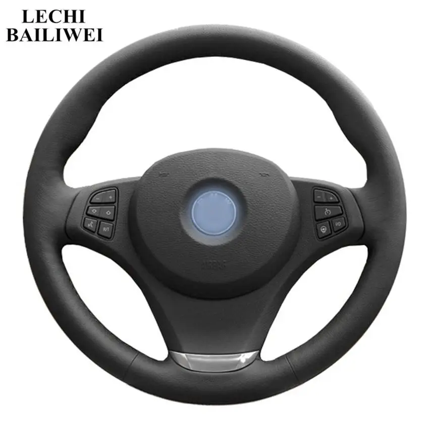Hand-stitched Steering Wheel Cover Black Artificial Leather Car Steering Wheel Cover for BMW E83 X3 2003-2010 E53 X5 2004-2006
Hand-stitched Steering Wheel Cover Black Artificial Leather Car Steering Wheel Cover for BMW E83 X3 2003-2010 E53 X5 2004-2006