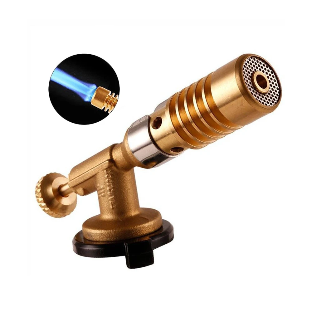 Portable Outdoor Barbecue Camping Torch Flame Gun Blowtorch Full Copper Flame Butane Gas Lighter High Temperature Spray Gun
Portable Outdoor Barbecue Camping Torch Flame Gun Blowtorch Full Copper Flame Butane Gas Lighter High Temperature Spray Gun