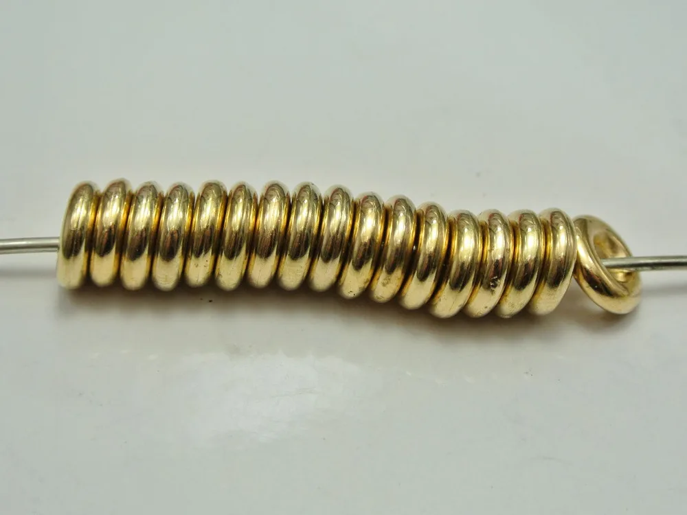 200 Gold Tone Metallic Acrylic Closed Jump Rings Connector Findings 10X3mm