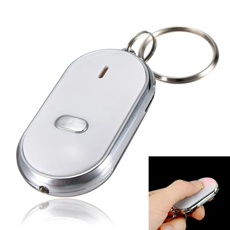 1Pcs Whistle Beep Sound Control Torch Keychain LED Anti-Lost Key Finder Find Locator 6*4.3cm
1Pcs Whistle Beep Sound Control Torch Keychain LED Anti-Lost Key Finder Find Locator 6*4.3cm