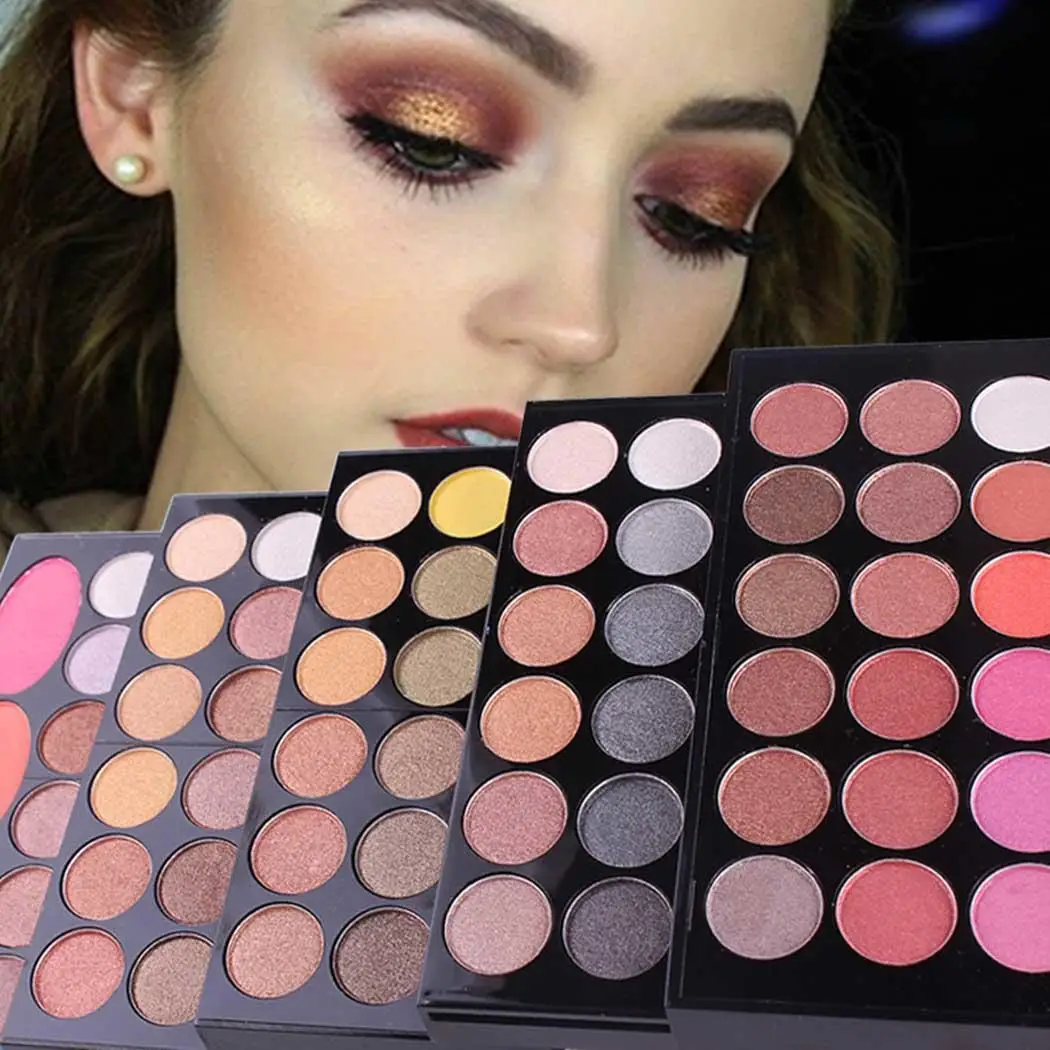 142 Colors Eyeshadow Glitter Long Lasting Multi-function Eye Shadow 3 Palette Set Sponge Bar Most Skin Type
142 Colors Eyeshadow Glitter Long Lasting Multi-function Eye Shadow 3 Palette Set Sponge Bar Most Skin Type