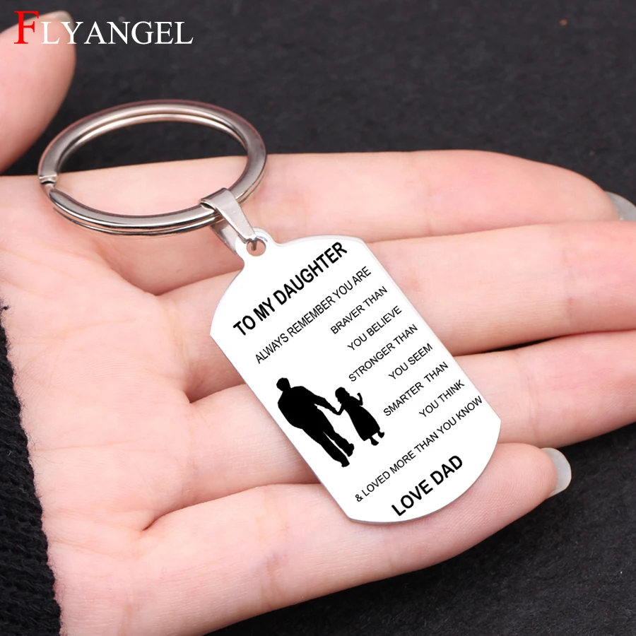 Keyring For Mother's Father's Thanksgiving Day Son Mom Family Gifts Jewelry Dog Tag Stainless Steel Keychain Engraved Love Dad
Keyring For Mother's Father's Thanksgiving Day Son Mom Family Gifts Jewelry Dog Tag Stainless Steel Keychain Engraved Love Dad