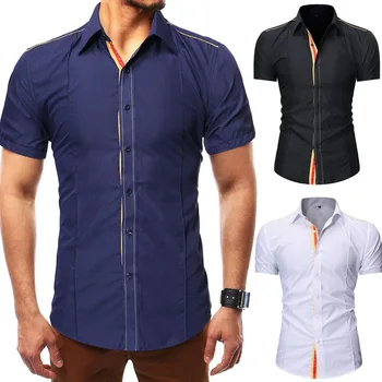 Shirt Men Fashion Men'S Casual Shirt Slim Fit Casual Shirt Short Sleeve Formal Dress Shirts Men Male Clothing
Shirt Men Fashion Men'S Casual Shirt Slim Fit Casual Shirt Short Sleeve Formal Dress Shirts Men Male Clothing