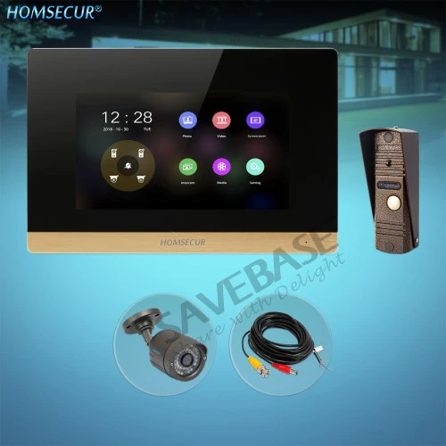 HOMSECUR 4 Wire Video Door Phone Intercom System with 1.3MP Waterproof Camera BC011HD-C+BM716HD-G
HOMSECUR 4 Wire Video Door Phone Intercom System with 1.3MP Waterproof Camera BC011HD-C+BM716HD-G