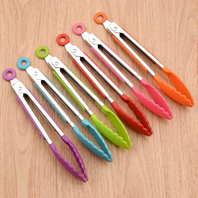 1 PC 8 Inch Food Clip Silicone Cooking Tools BBQ Tongs Stainless Steel Handle Food Grade Kitchen Gadgets
1 PC 8 Inch Food Clip Silicone Cooking Tools BBQ Tongs Stainless Steel Handle Food Grade Kitchen Gadgets
