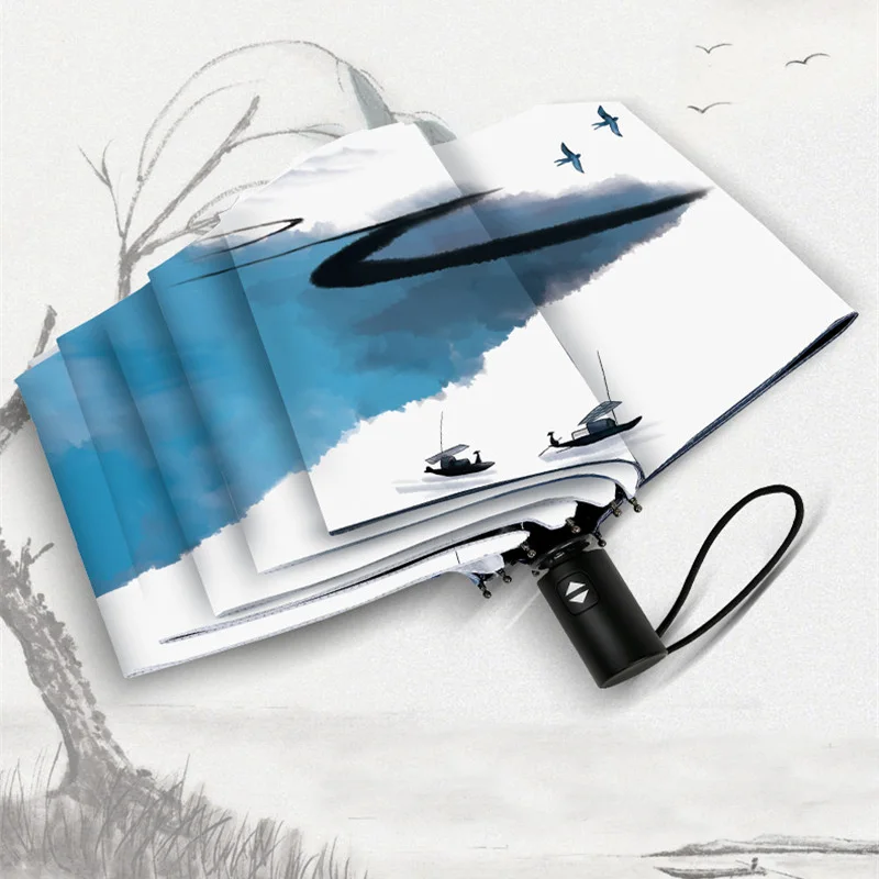 Retro Umbrella Male Female Sunscreen UV Protection Poetic/Fishing Boat Fully Automatic Top Parasol Strong Paraguas,Guarda-Chuva
Retro Umbrella Male Female Sunscreen UV Protection Poetic/Fishing Boat Fully Automatic Top Parasol Strong Paraguas,Guarda-Chuva