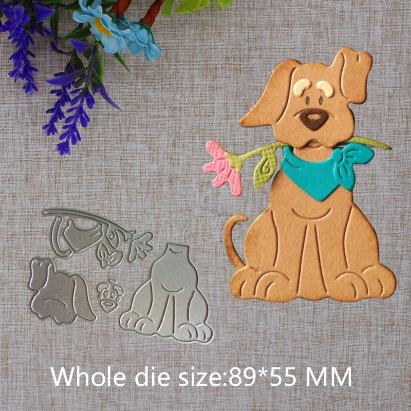 New Arrival Lovely Animal Dog Flower Cutting Die Stencil DIY Scrapbook Photo Album Embossing Decorative Paper Card Craft 89x55mm
New Arrival Lovely Animal Dog Flower Cutting Die Stencil DIY Scrapbook Photo Album Embossing Decorative Paper Card Craft 89x55mm