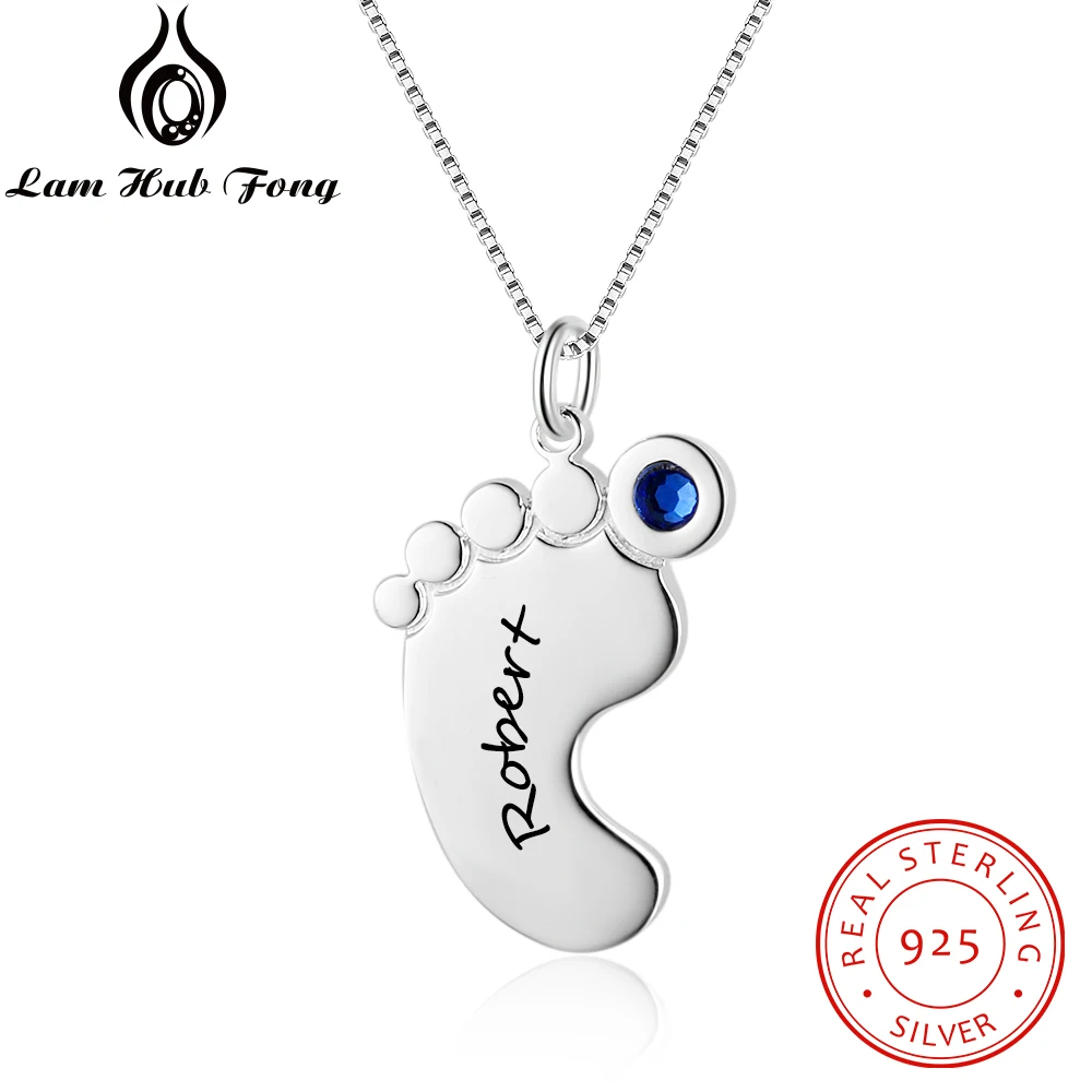 Personalized Necklaces Promise Real 925 Sterling Silver Footprint Shape Pendants DIY Birthstone For Women Mother And Kid's Gift
Personalized Necklaces Promise Real 925 Sterling Silver Footprint Shape Pendants DIY Birthstone For Women Mother And Kid's Gift
