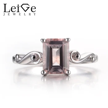 Leige Jewelry Unique Wedding Rings Natural Morganite Rings Emerald Cut Pink Gemstone 925 Sterling Silver Vintage Rings for Women
Leige Jewelry Unique Wedding Rings Natural Morganite Rings Emerald Cut Pink Gemstone 925 Sterling Silver Vintage Rings for Women