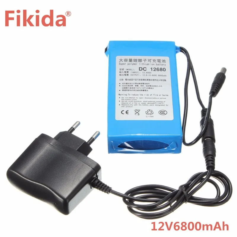 Fikida High Quality EU/US Plug DC 12V 6800mAH Li-ion Rechargeable Battery Pack Charging Power Bank For GPS Car Camera Camcorders
Fikida High Quality EU/US Plug DC 12V 6800mAH Li-ion Rechargeable Battery Pack Charging Power Bank For GPS Car Camera Camcorders