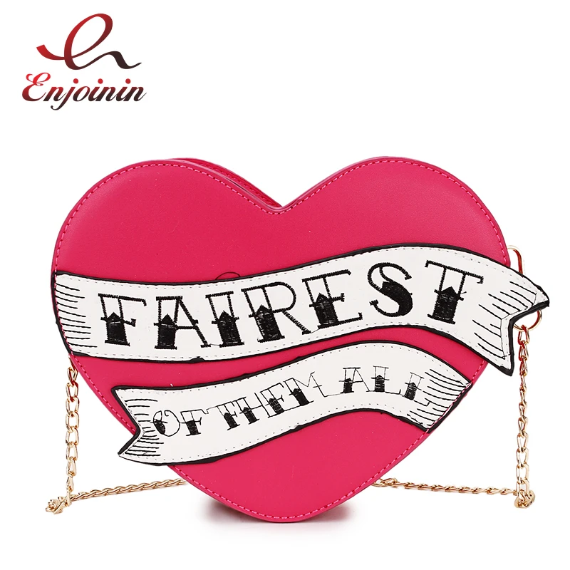 Fashion Heart Design Embroidered Letter Chain Purse Ladies Tote Bag Crossbody Mini Messenger Bag Female Flap Bolsa Shoulder Bag
Fashion Heart Design Embroidered Letter Chain Purse Ladies Tote Bag Crossbody Mini Messenger Bag Female Flap Bolsa Shoulder Bag