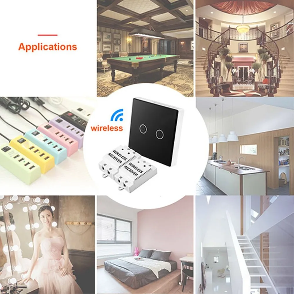 Remote Control Touch Wireless Switch Panel (ts-w433)