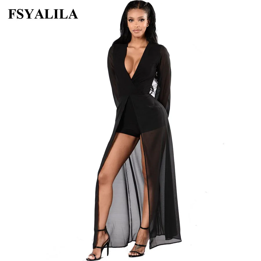 Chiffon Playsuit Black Bodysuits V Neck Sexy Long Sleeve Short Pants Overalls 2018 New Summer Spring Rompers Party Puff Bodycon
Chiffon Playsuit Black Bodysuits V Neck Sexy Long Sleeve Short Pants Overalls 2018 New Summer Spring Rompers Party Puff Bodycon