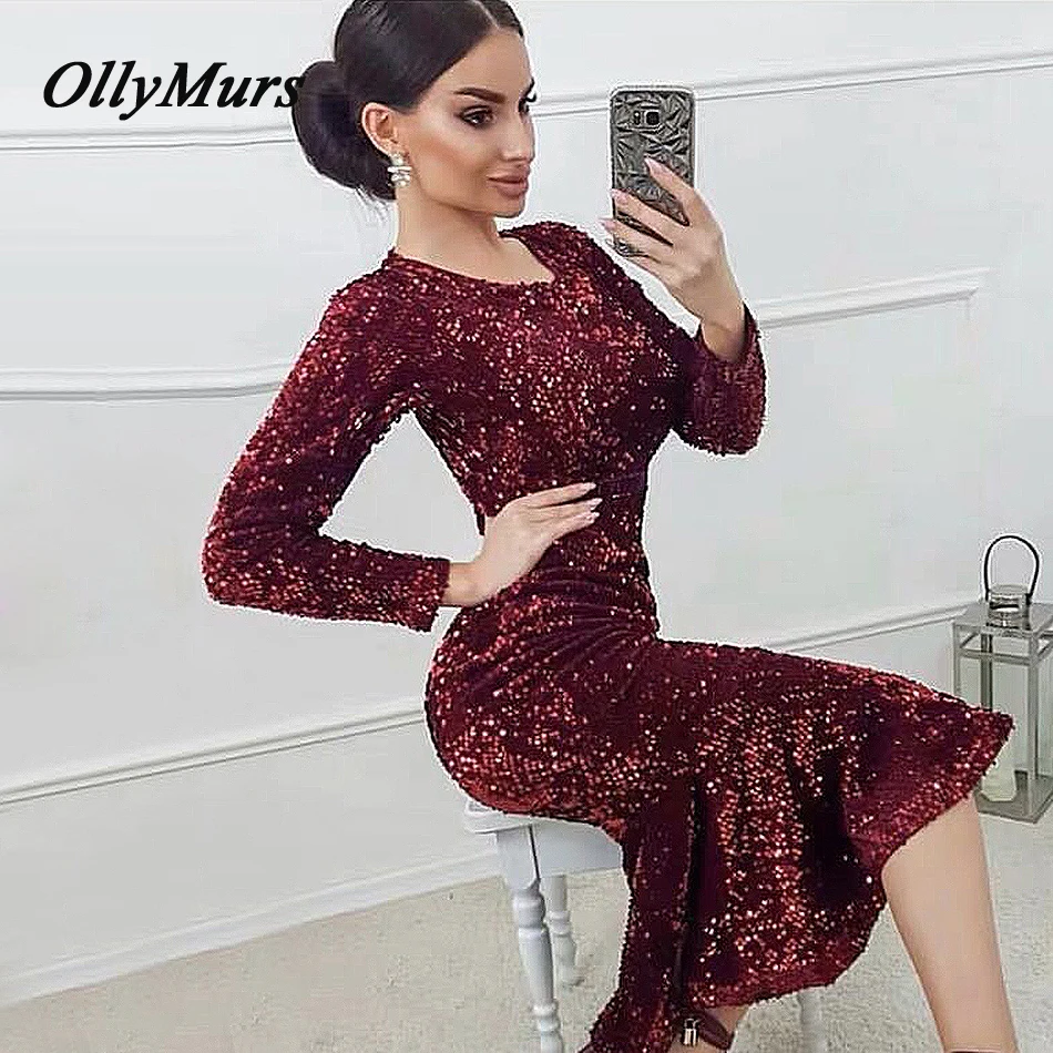 OllyMurs 2019 New Summer Sexy Bodycon Women Dress O Neck Sequined Fishtail Dress Vestidos Elegant Club Celebrity Party Dresses
OllyMurs 2019 New Summer Sexy Bodycon Women Dress O Neck Sequined Fishtail Dress Vestidos Elegant Club Celebrity Party Dresses