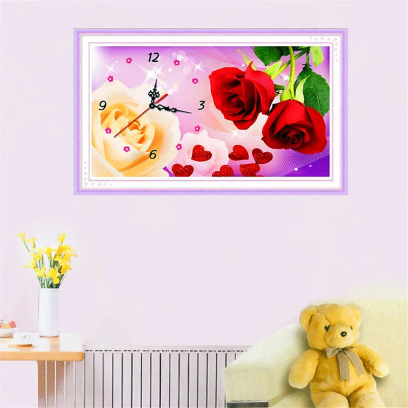 Diamond Painting Clock 5D Diamonds Embroidered Clocks Restaurant Simple Modern Living Room Stickers Diamond Cross Stitch Rose
Diamond Painting Clock 5D Diamonds Embroidered Clocks Restaurant Simple Modern Living Room Stickers Diamond Cross Stitch Rose