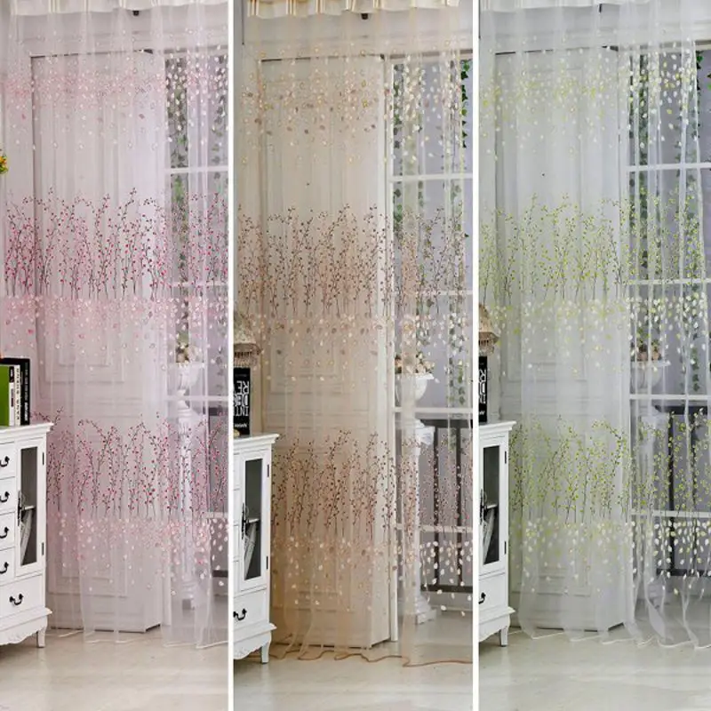 100cmx200cm Floral Print Tulle Voile Curtains Window Curtains for Home Decoration Living Bedroom Kids Drape Panel Sheer
100cmx200cm Floral Print Tulle Voile Curtains Window Curtains for Home Decoration Living Bedroom Kids Drape Panel Sheer
