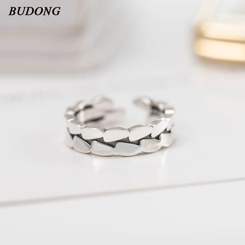 BUDONG Hot Sale 100% 925 Sterling Silver Stackable Ring for Authentic Wedding Party Silver Jewelry Punk Open Rings XURT122
BUDONG Hot Sale 100% 925 Sterling Silver Stackable Ring for Authentic Wedding Party Silver Jewelry Punk Open Rings XURT122