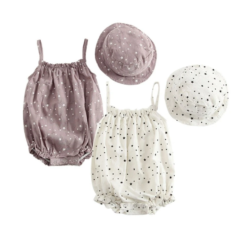 Baby Girls Rompers +Hat Summer Sleeveless Cute Newborn Infant Girls Jumpsuits Polka Dot Baby Girls Clothing Jumpsuit Playsuit
Baby Girls Rompers +Hat Summer Sleeveless Cute Newborn Infant Girls Jumpsuits Polka Dot Baby Girls Clothing Jumpsuit Playsuit