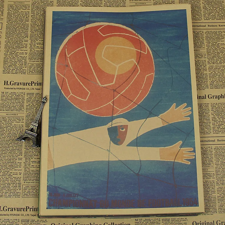 Large Vintage "1954 World Cup in Switzerland" Football Poster Home Decoration Wall Sticker Wall Chart Retro Matte Kraft Paper
Large Vintage "1954 World Cup in Switzerland" Football Poster Home Decoration Wall Sticker Wall Chart Retro Matte Kraft Paper