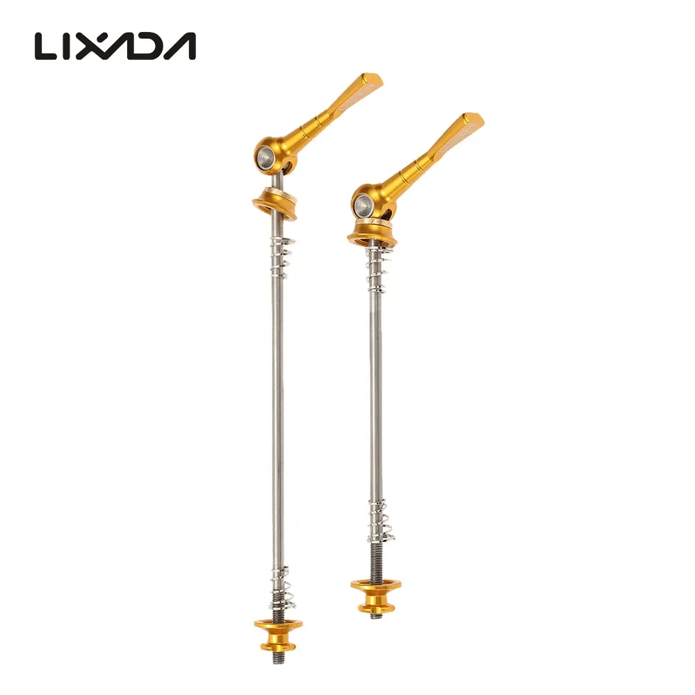 Lixada 2Pcs/lot Ultralight Bicycle Skewers Quick Release Titanium Axle QR Skewer Mountain Road Bike MTB Wheel Hub Skewers
Lixada 2Pcs/lot Ultralight Bicycle Skewers Quick Release Titanium Axle QR Skewer Mountain Road Bike MTB Wheel Hub Skewers