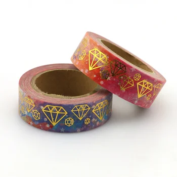 1pcs NEW 15mm*10M Gems Foil Washi Tape - High Quality Paper Adhesive Tape Golden Blue Diamond Sticky Paper Tape Masking Tape
1pcs NEW 15mm*10M Gems Foil Washi Tape - High Quality Paper Adhesive Tape Golden Blue Diamond Sticky Paper Tape Masking Tape