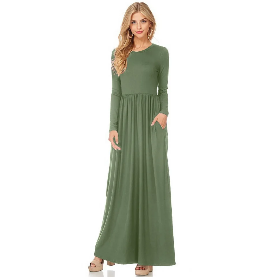 Femmes Élégant Veekle Bohème Automne Hiver Acheter Robe Maxi CBoQxWrde