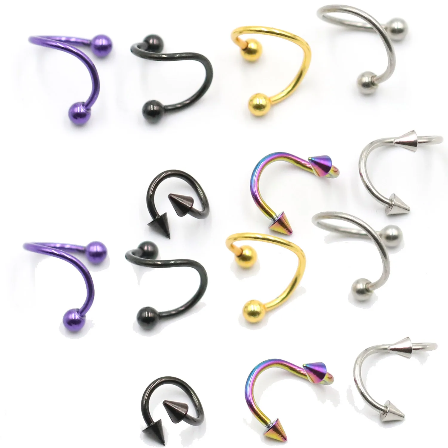 1 PC Stainless Steel Ear Piercing Twist Spiral Tragus Helix Cartilage Stud Earrings Piercing Body Jewelry
1 PC Stainless Steel Ear Piercing Twist Spiral Tragus Helix Cartilage Stud Earrings Piercing Body Jewelry